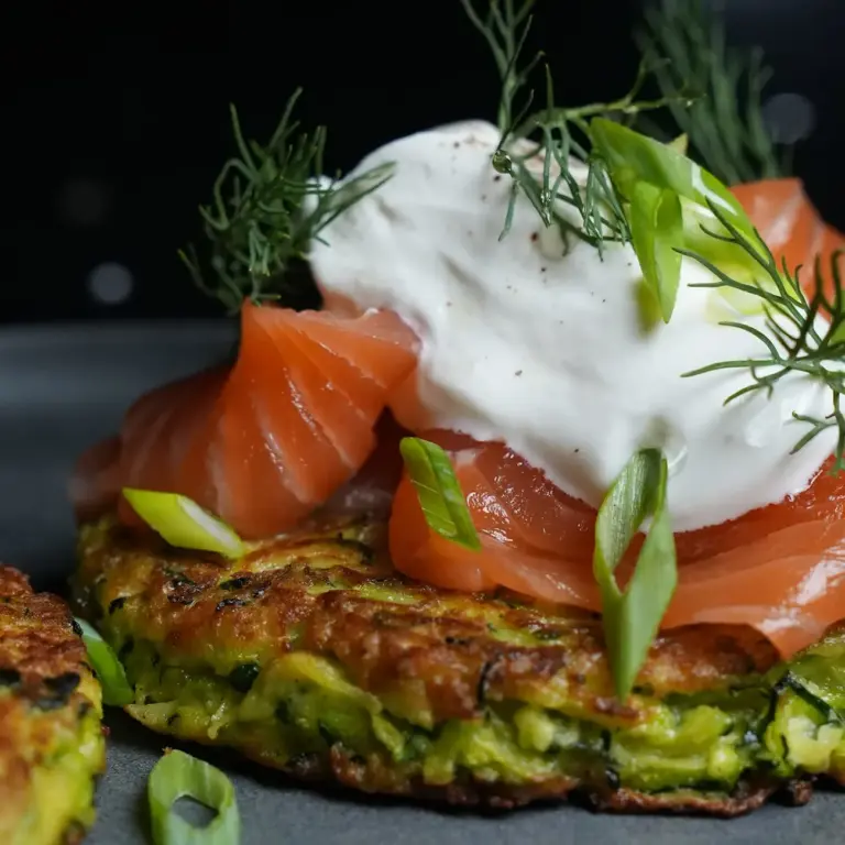 zucchini_pancakes_with_salmon_restaurant_duabi